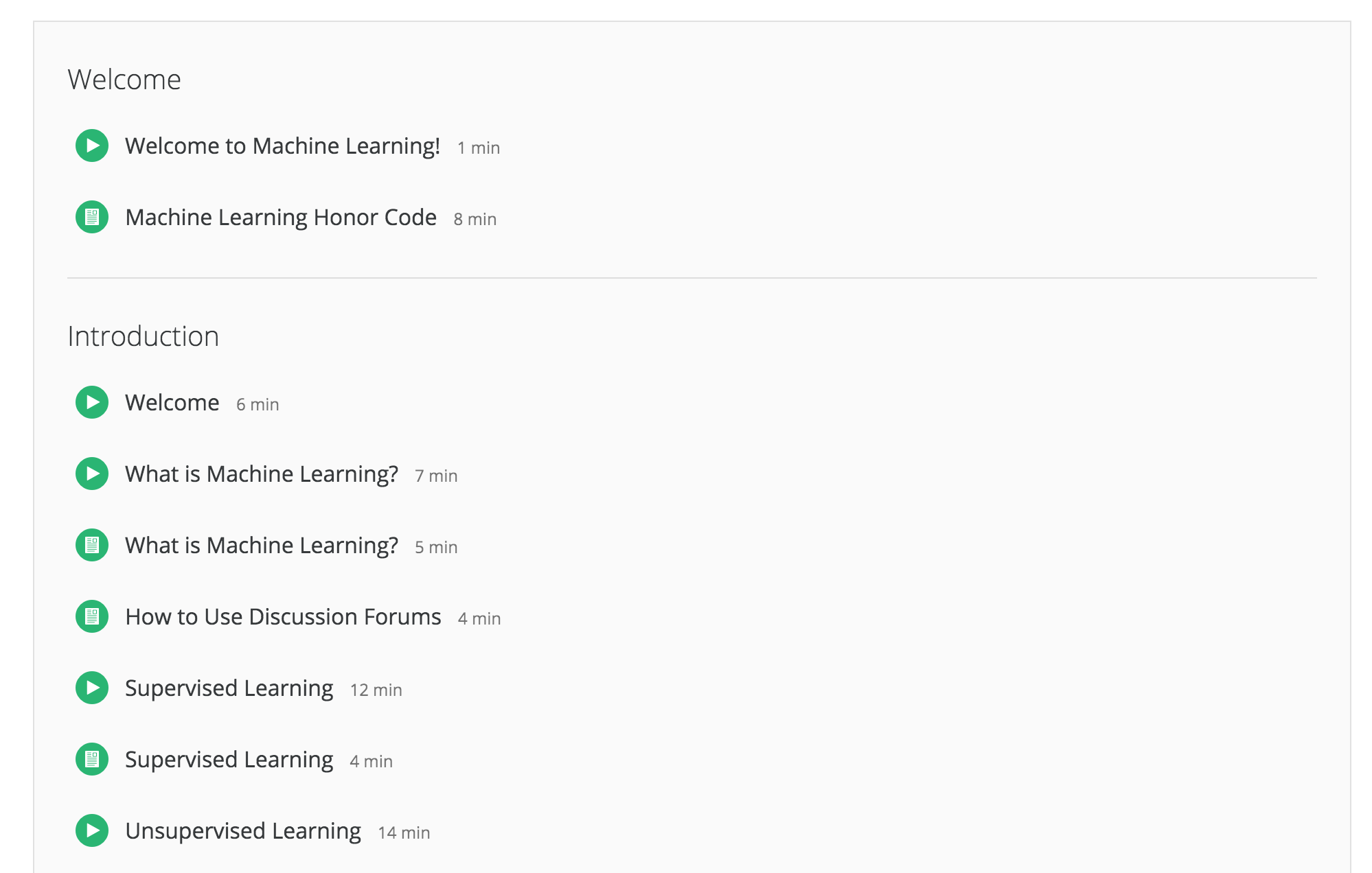 Stanford Machine Learning Program